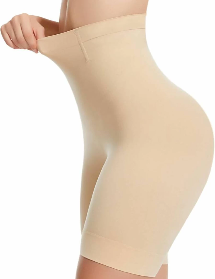 Sellto High Waisted Tummy Control Shapewear Shorts for Women – Seamless Body Shaper Girdle, Thigh Slimmer Under Dresses