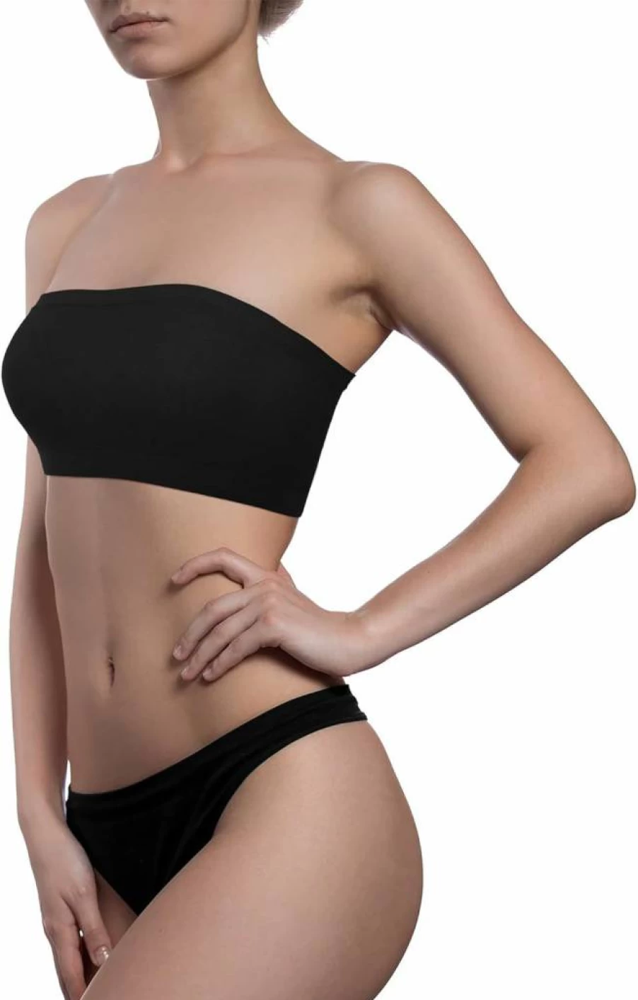 Bencailor 8-Pack Women's Seamless Strapless Bralettes – Stretchy Tube Tops for Sports & Casual Wear