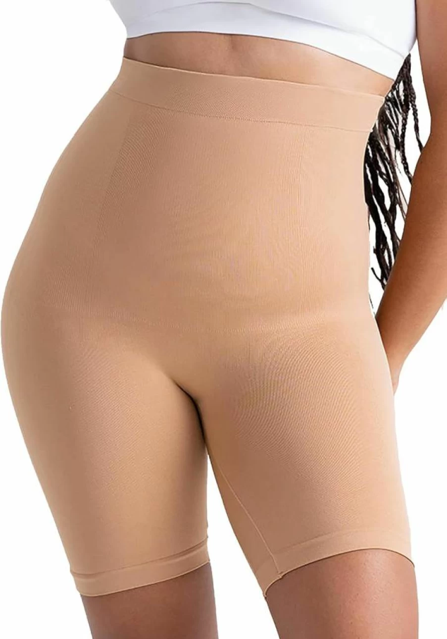 SHAPERMINT High-Waisted Tummy Control Shapewear Shorts for Women - Body Shaper Faja Underwear