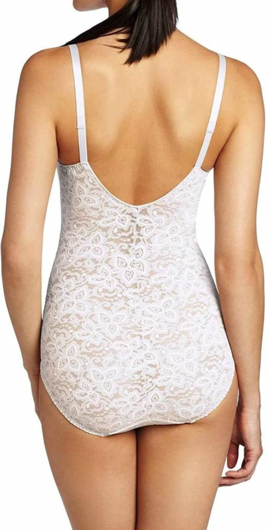 Bali Women's Firm-Control Lace Shapewear with Built-In Underwire Bra – Smoothing Body Shaper