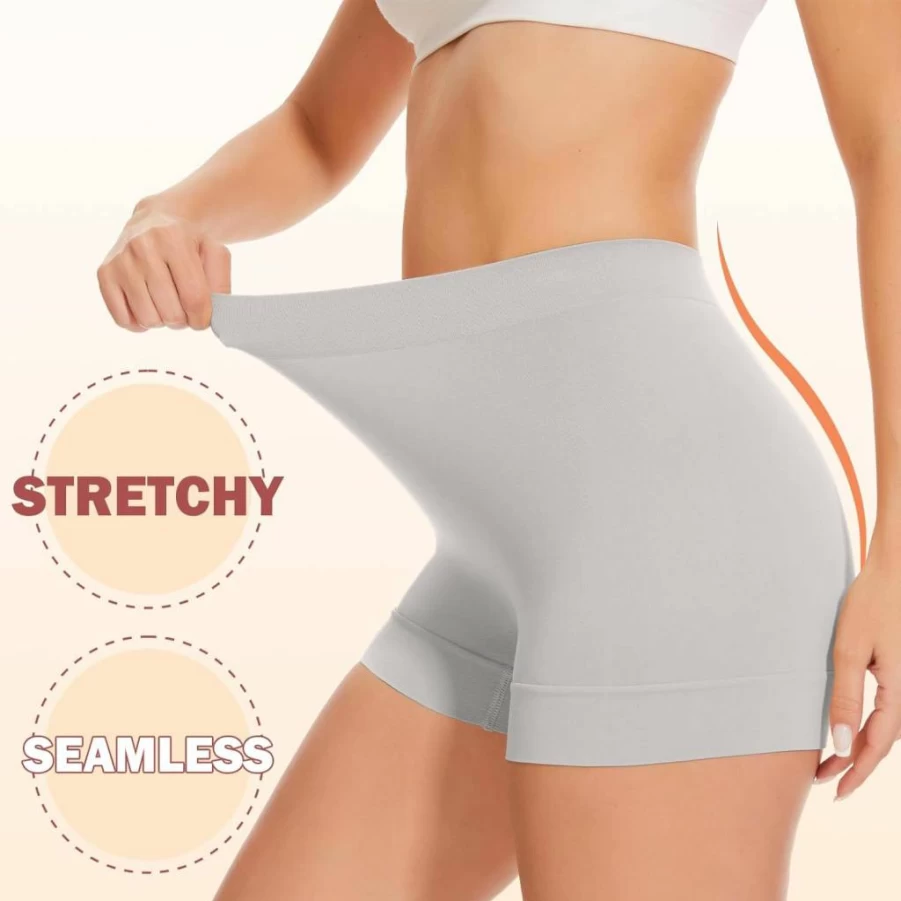 UUMIAER Women's Anti-Chafing Slip Shorts - Seamless Shapewear for Dresses, Yoga & Biking - Comfortable Boyshort Panties