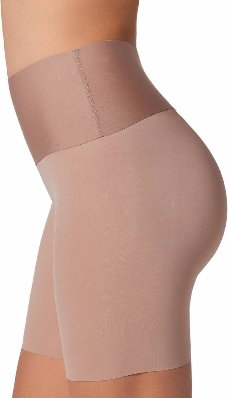 Leonisa High Waisted Shapewear Shorts for Women - Tummy Control Seamless Stay-In-Place Shorts