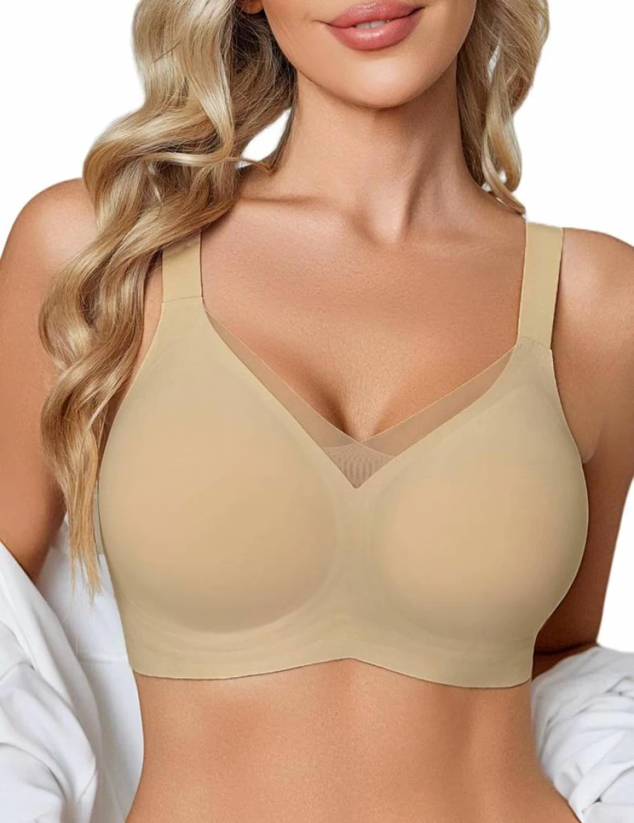Avidlove Women's Comfortable Seamless Bralette - No Underwire, Full Coverage, T-Shirt Bra for Everyday Wear