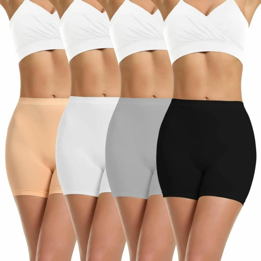 LALESTE Women's Seamless Anti-Chafing Slip Shorts - Under Dress Bike Shorts, Smoothing Boy Shorts Underwear, Boxer Briefs for Comfort