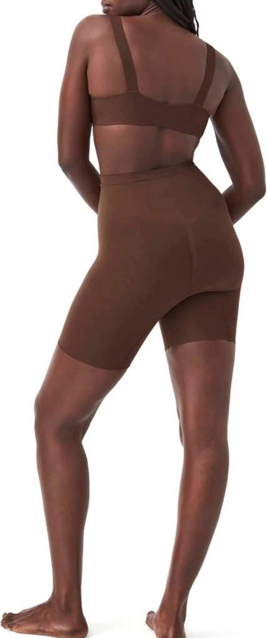 SPANX Sculpt Seamless Mid-Thigh Shapewear Shorts - Lightweight Core Shaping, All-Day Support, No Visible Panty Lines