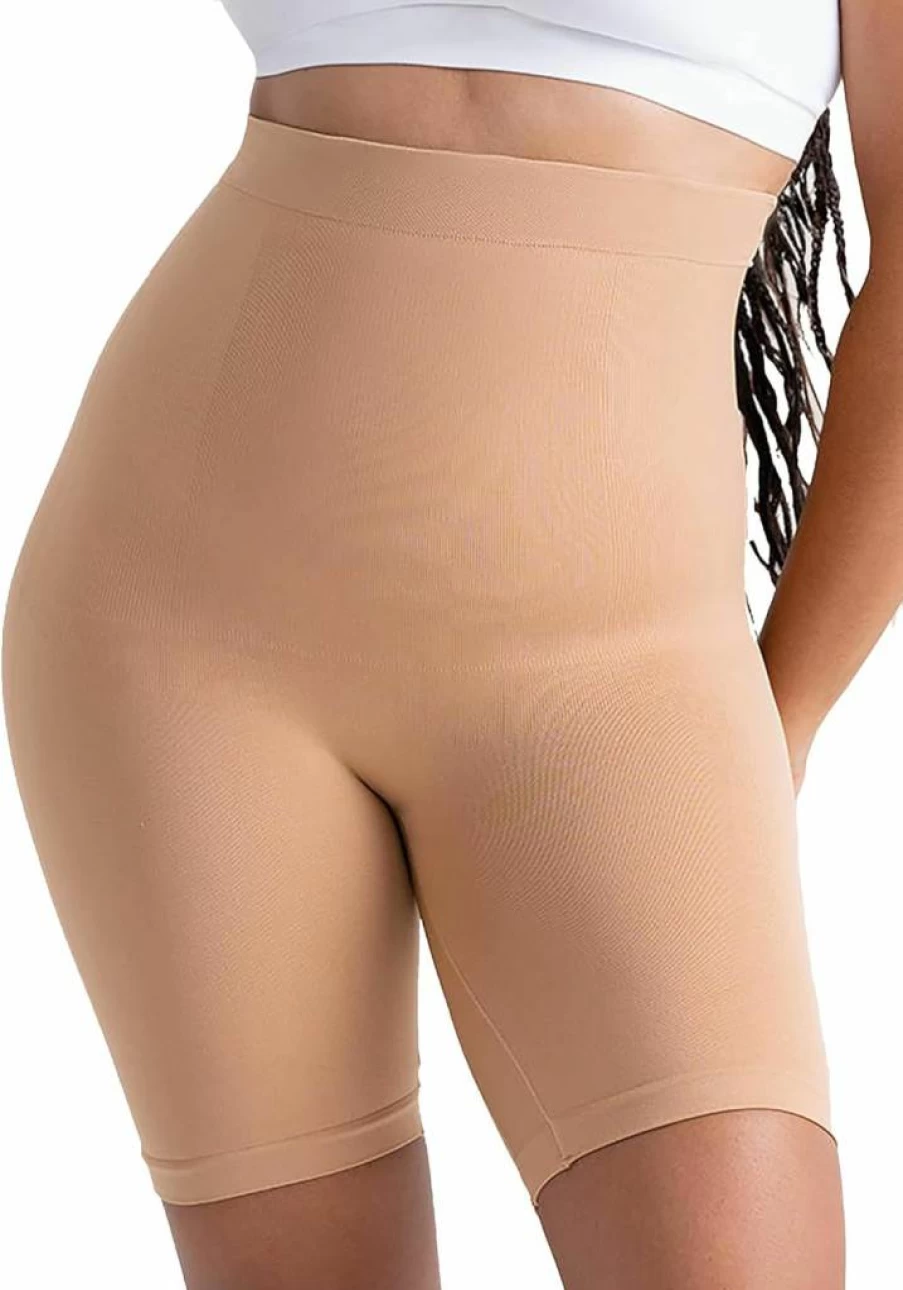 SHAPERMINT High-Waisted Tummy Control Shapewear Shorts for Women - Body Shaper Faja Underwear