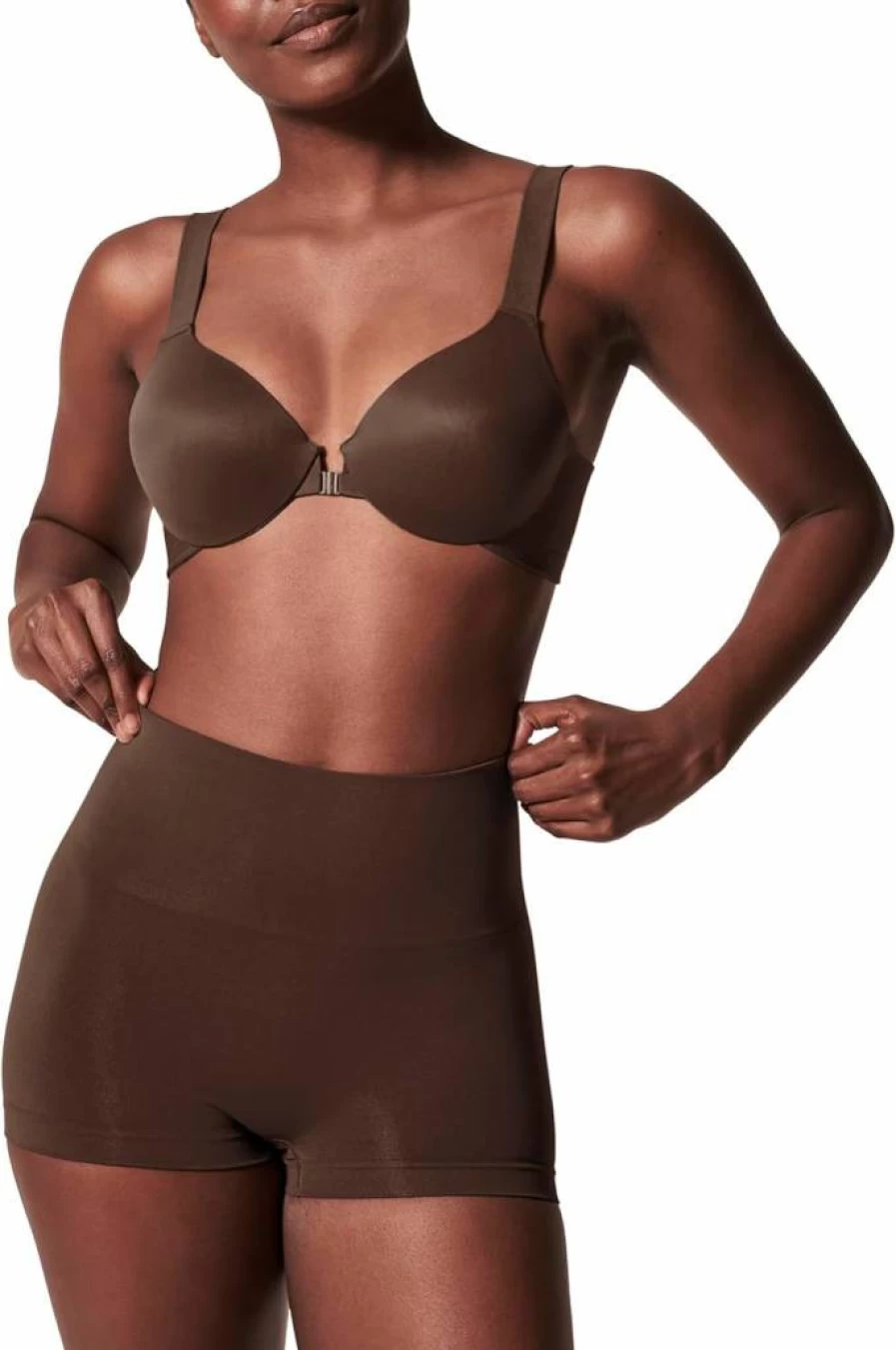 SPANX Women's Sculpting Boyshort Shapewear - High Compression Underwear with Recycled Nylon Blend
