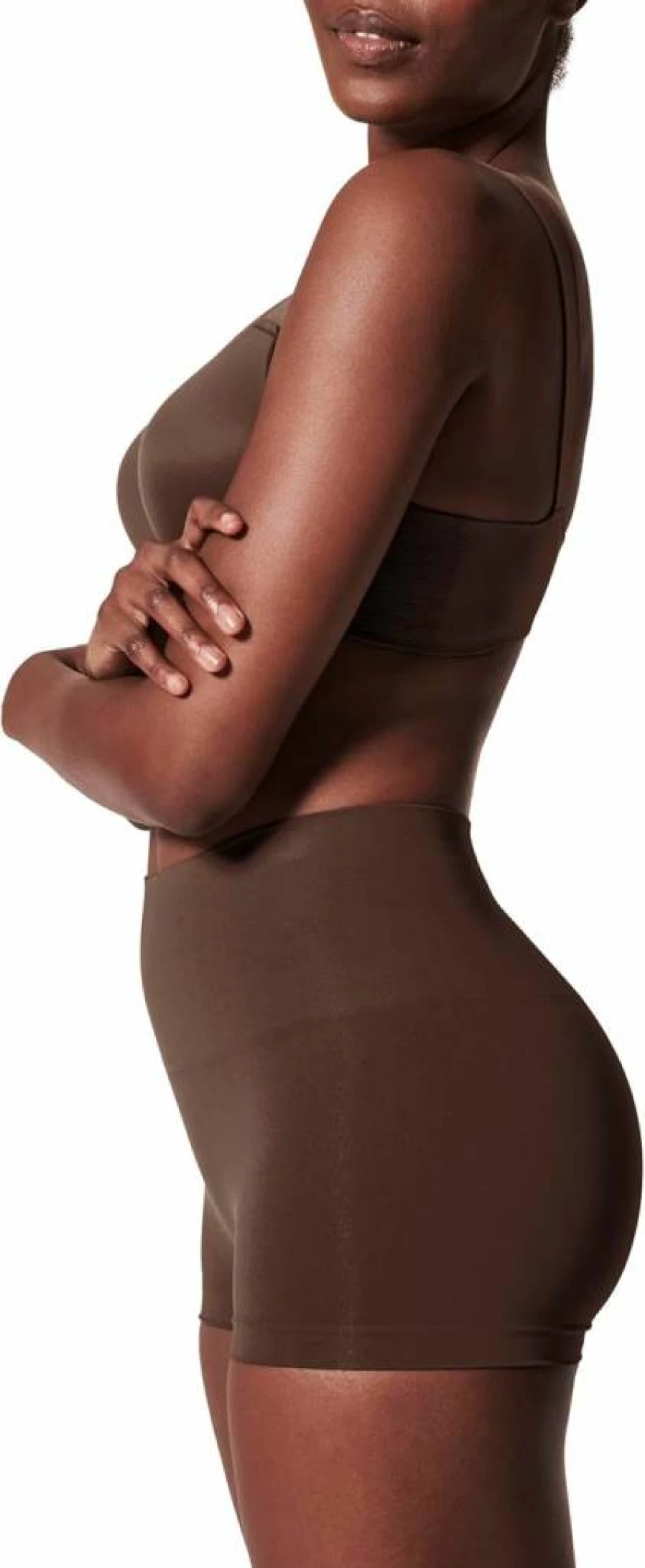 SPANX Women's Sculpting Boyshort Shapewear - High Compression Underwear with Recycled Nylon Blend