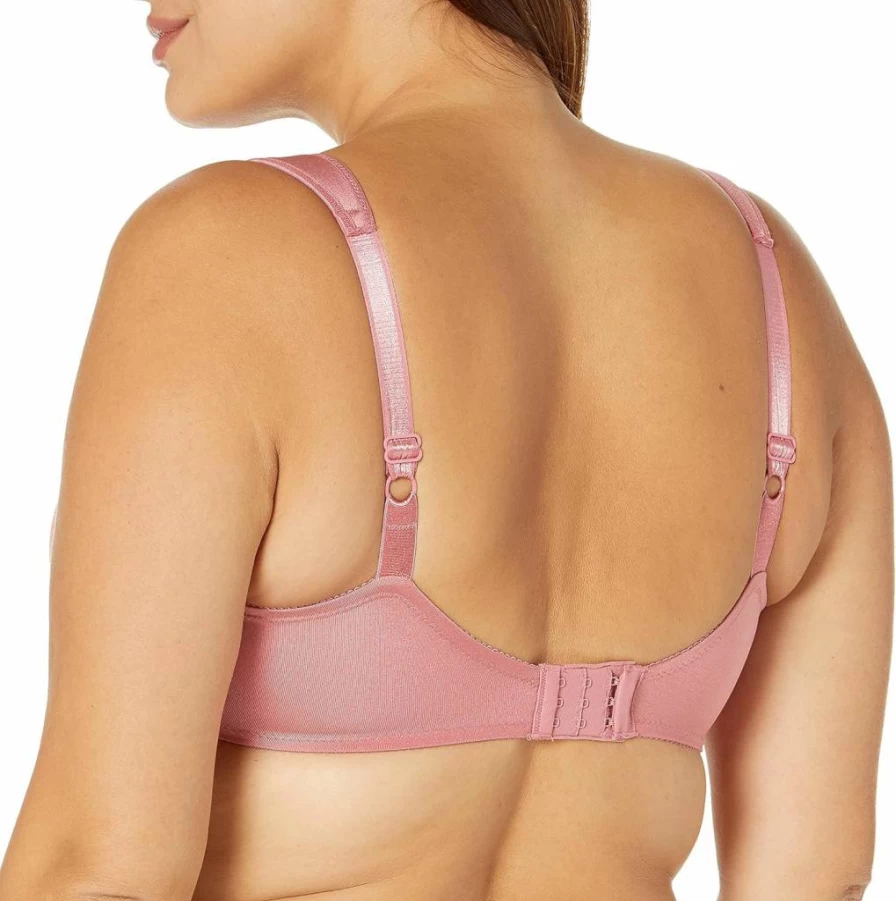 Bali Comfort Revolution Underwire Bra - Seamless Full-Coverage T-Shirt Bra with Cushioned Straps for Everyday Wear