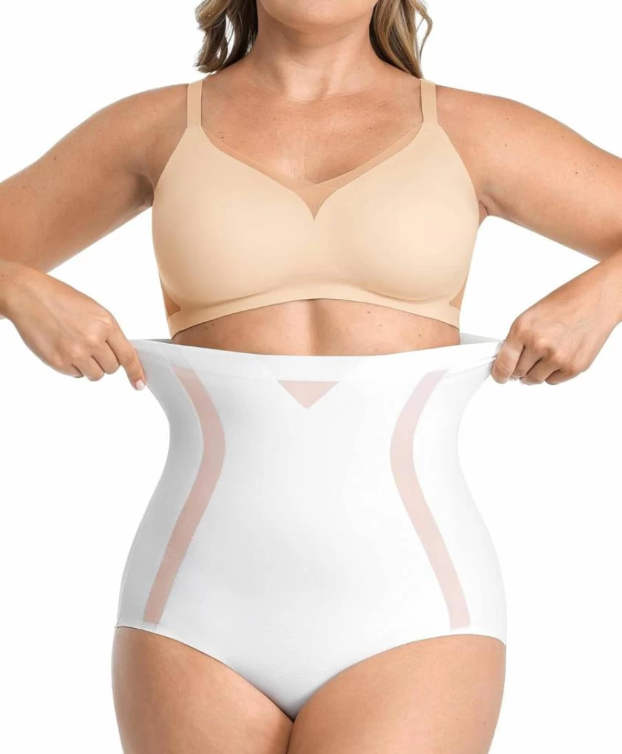 SHAPELLX High Waisted Tummy Control Shapewear for Women - Slimming Panty Briefs Body Shaper