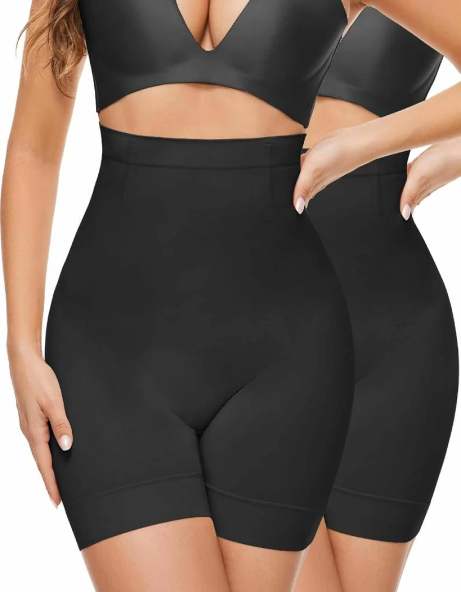 YADIFEN High Waisted Tummy Control Shapewear Shorts - Invisible Body Shaper Under Dress for Women