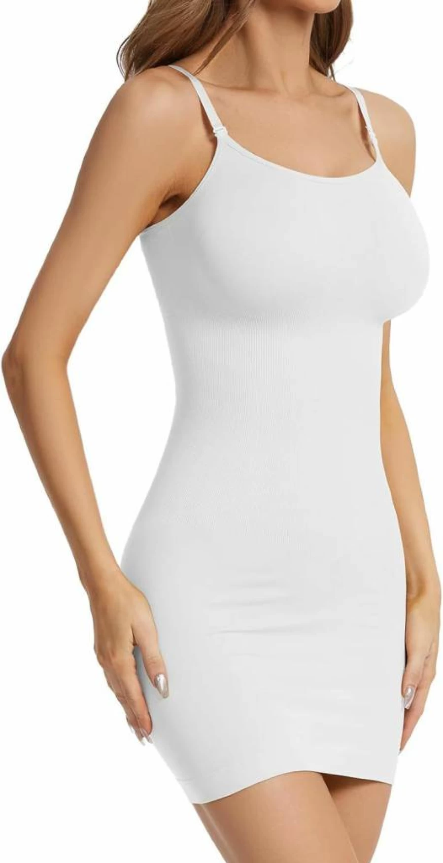 Ysabeloom Women's Tummy Control Shapewear Slip Dress - Seamless Body Shaper for Under Dresses