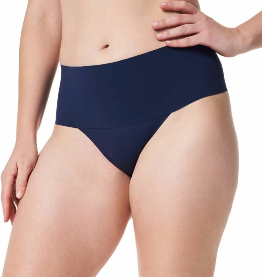 SPANX Undie-Tectable Thong for Women - Seamless No Show Underwear with Core Control - Invisible Shapewear Thong for Comfort & Confidence