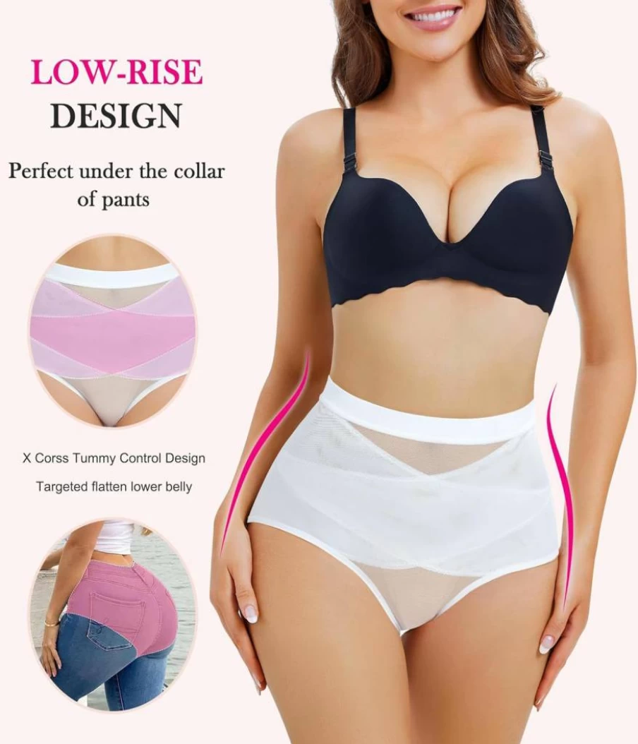 Nebility Women's 2-Piece Tummy Control Shapewear Set - Seamless Butt Lifting Bodysuit & Waist Trainer for Belly Fat Reduction
