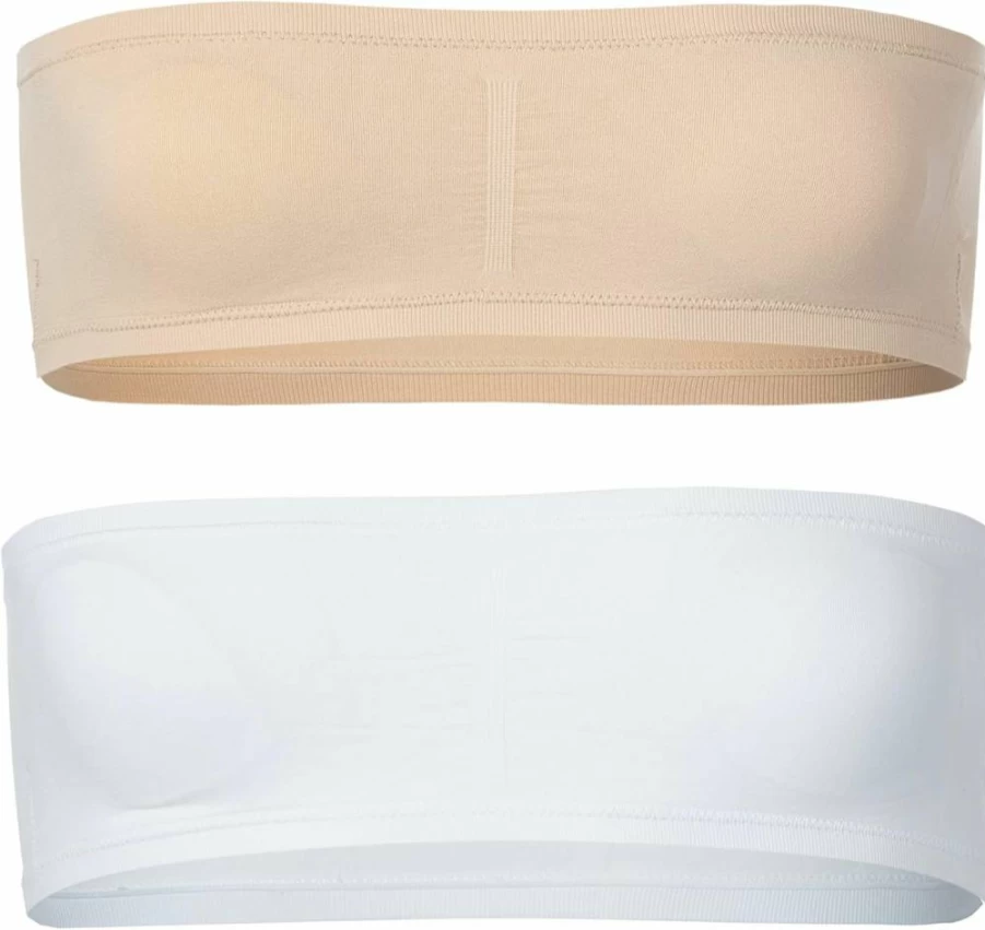 Popular Girls Seamless Strapless Bandeau Bra with Removable Padding - Comfortable Tube Top for Teens and Women