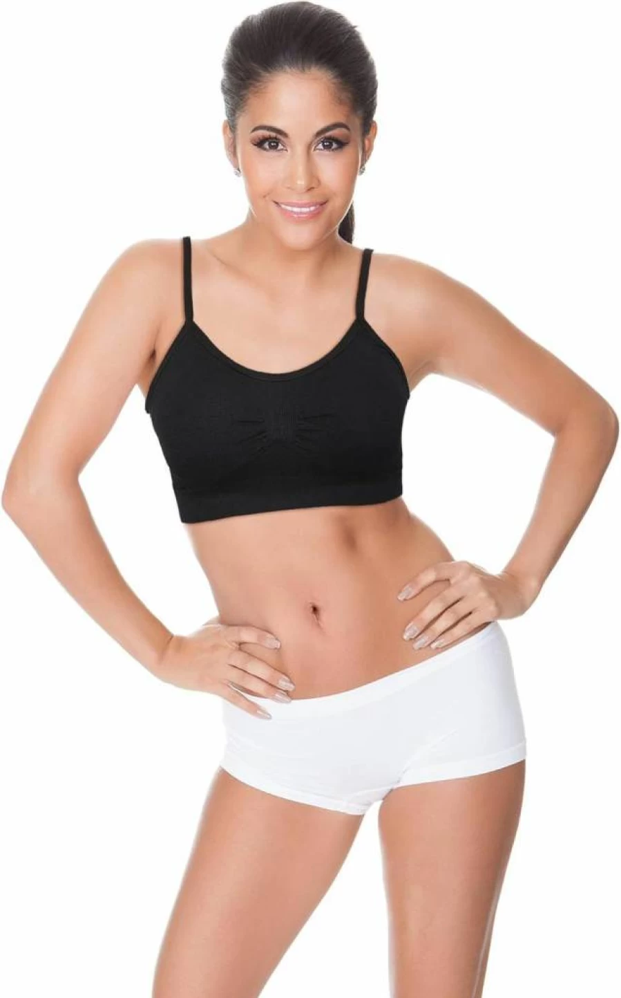 SATINIOR Women's 4-Pack Wireless Bralette Set - Sleeveless Cami Sports Bras & Seamless Tank Tops