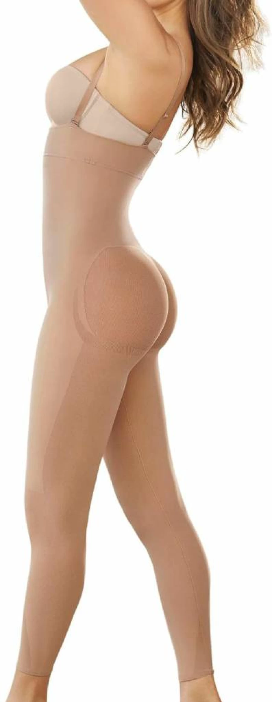 Leonisa Women's Full Body Shaper with Leg Compression & Butt Lifting - Tummy Control Shapewear