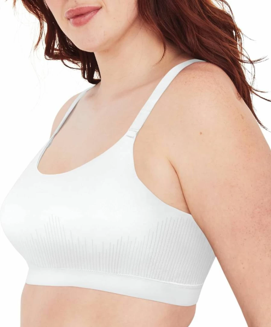 Bali Women's Wireless Bralette - Adjustable Straps, Seamless Comfort, Modern Pullover Design