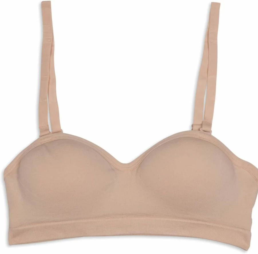 Maidenform Girls' Seamless Strapless Bandeau Bra with Molded Cups for Comfort and Support