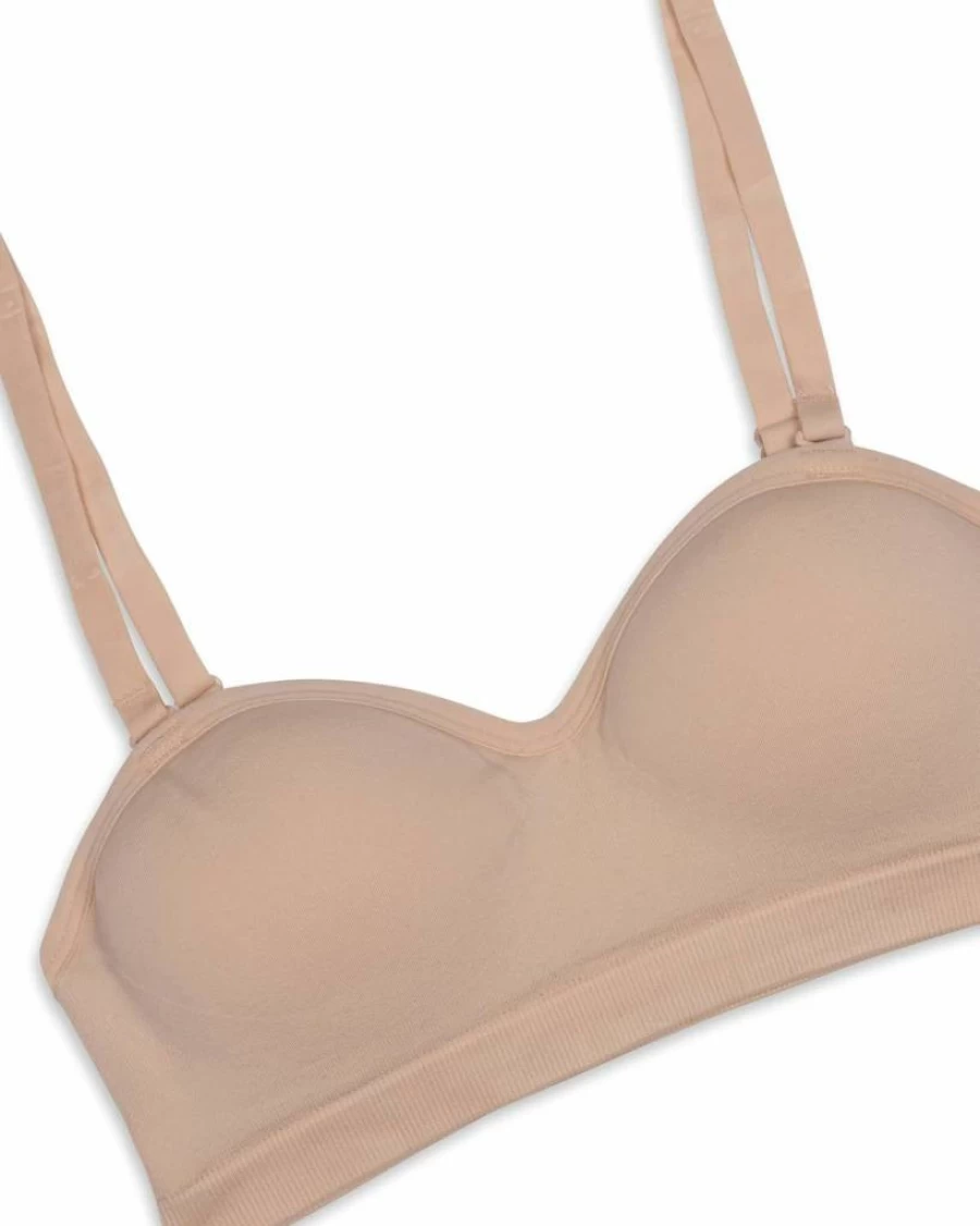 Maidenform Girls' Seamless Strapless Bandeau Bra with Molded Cups for Comfort and Support