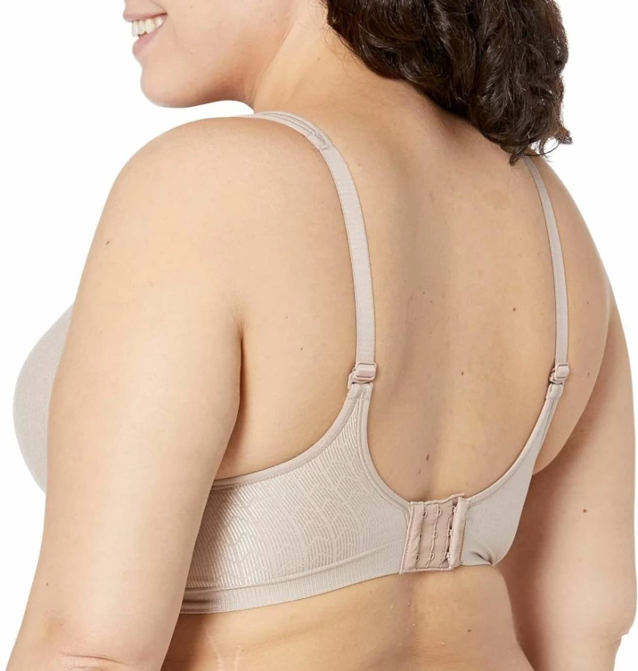 Bali Women's Wireless Comfort Revolution Bra - Full Coverage Wirefree Support, Cool Breathable Fabric, All-Day Comfort
