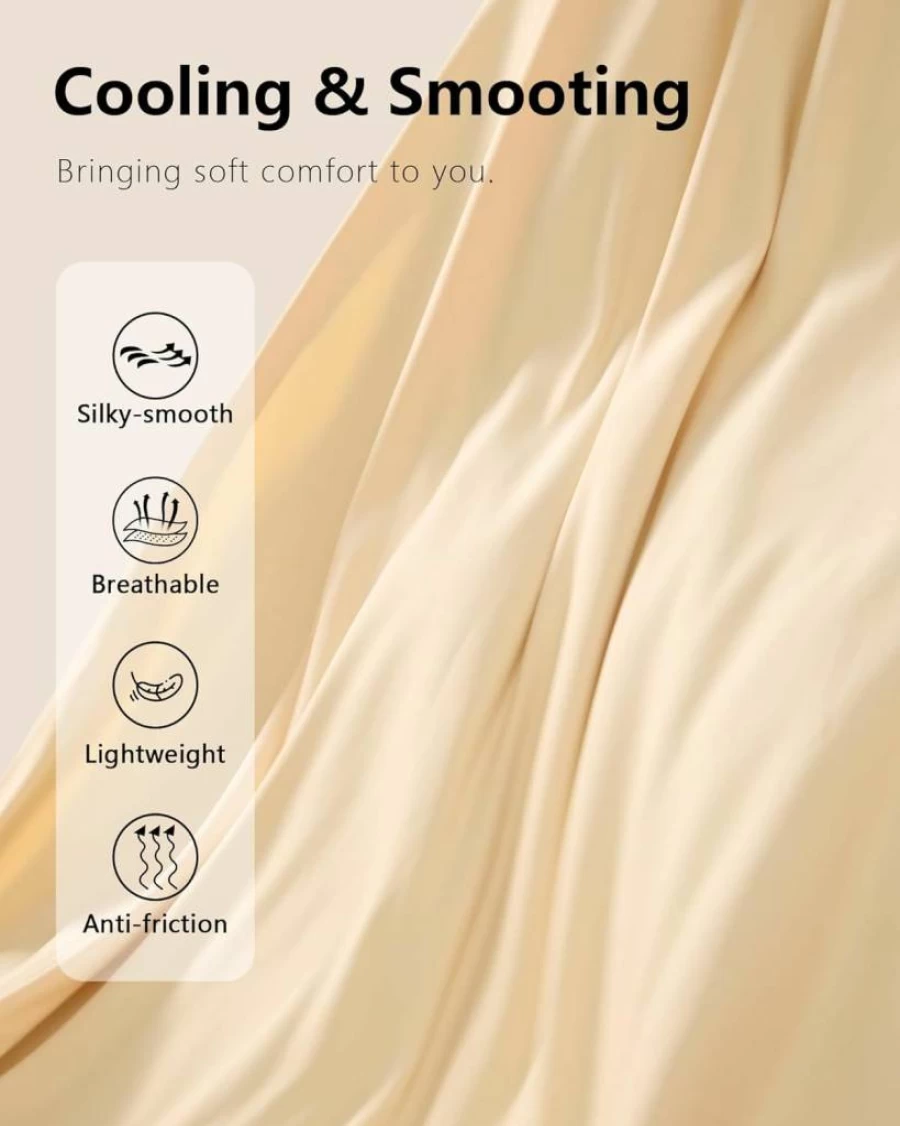 AugYew Women's Cooling Anti-Chafing Slip Shorts - Seamless Mid-Thigh Under Dress Shorts for Smooth Comfort