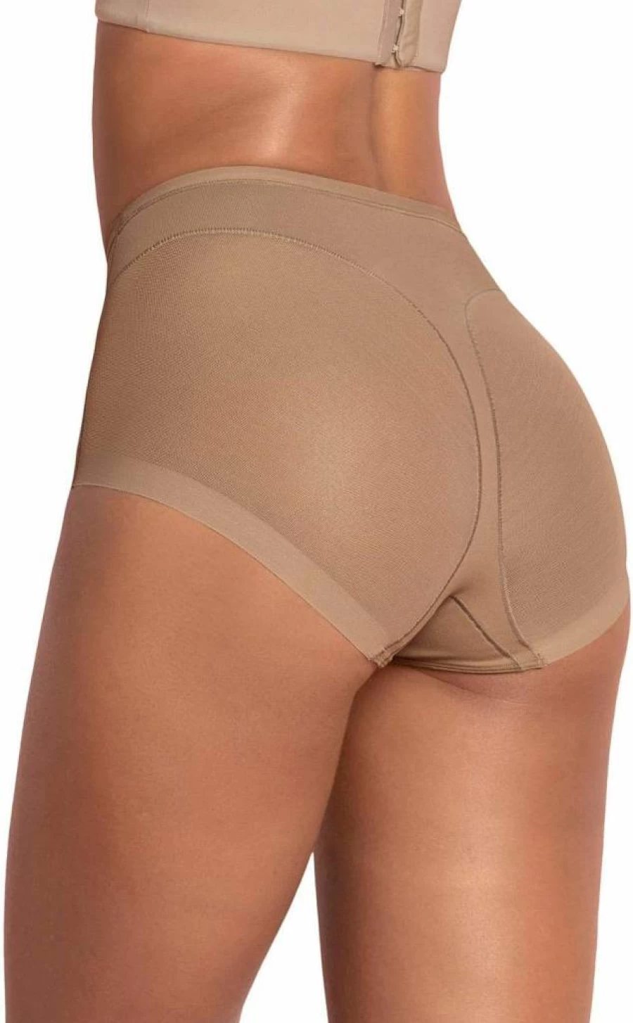 Leonisa High Waisted Tummy Control Shapewear Panties for Women - Invisible Comfort Underwear