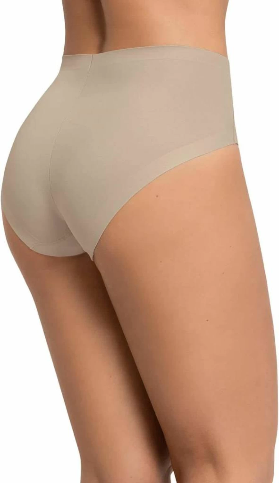 Leonisa Women's Seamless Tummy Control No Show Panties - Mid-Rise Moderate Compression Underwear
