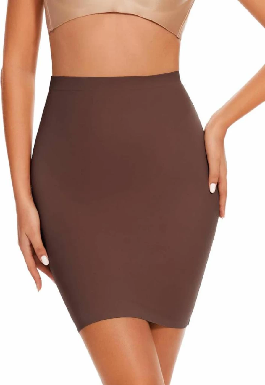 AliyaFeng Seamless Tummy Control Shapewear for Women – High-Waisted Body Shaper Half Slip Underwear