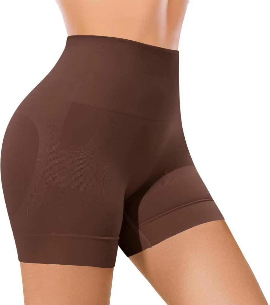 Miguofan Women's Seamless Boyshort Shapewear - Tummy Control Underwear Anti-Chafing Panties for Dresses