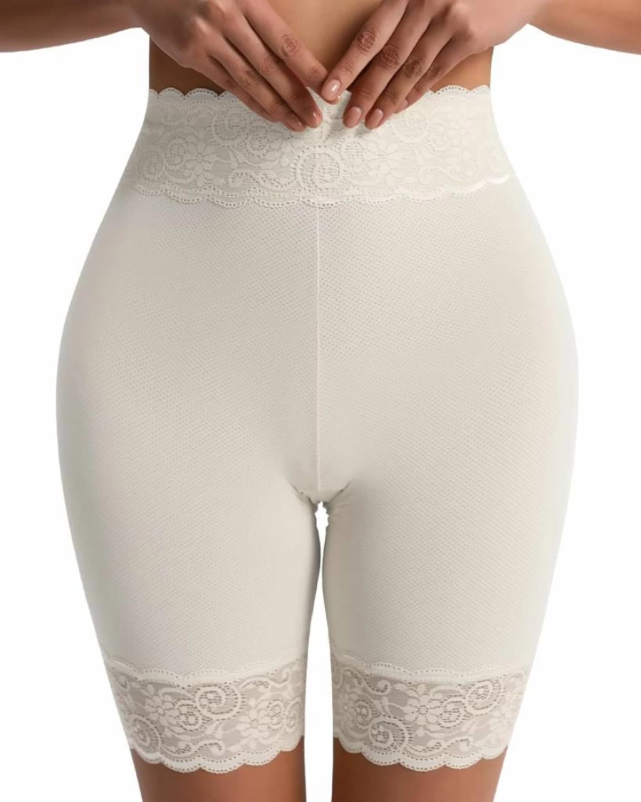 Blueinn Women's Cooling Anti-Chafing High Waisted Slip Shorts - Seamless Lace Underwear for Dresses & Skirts