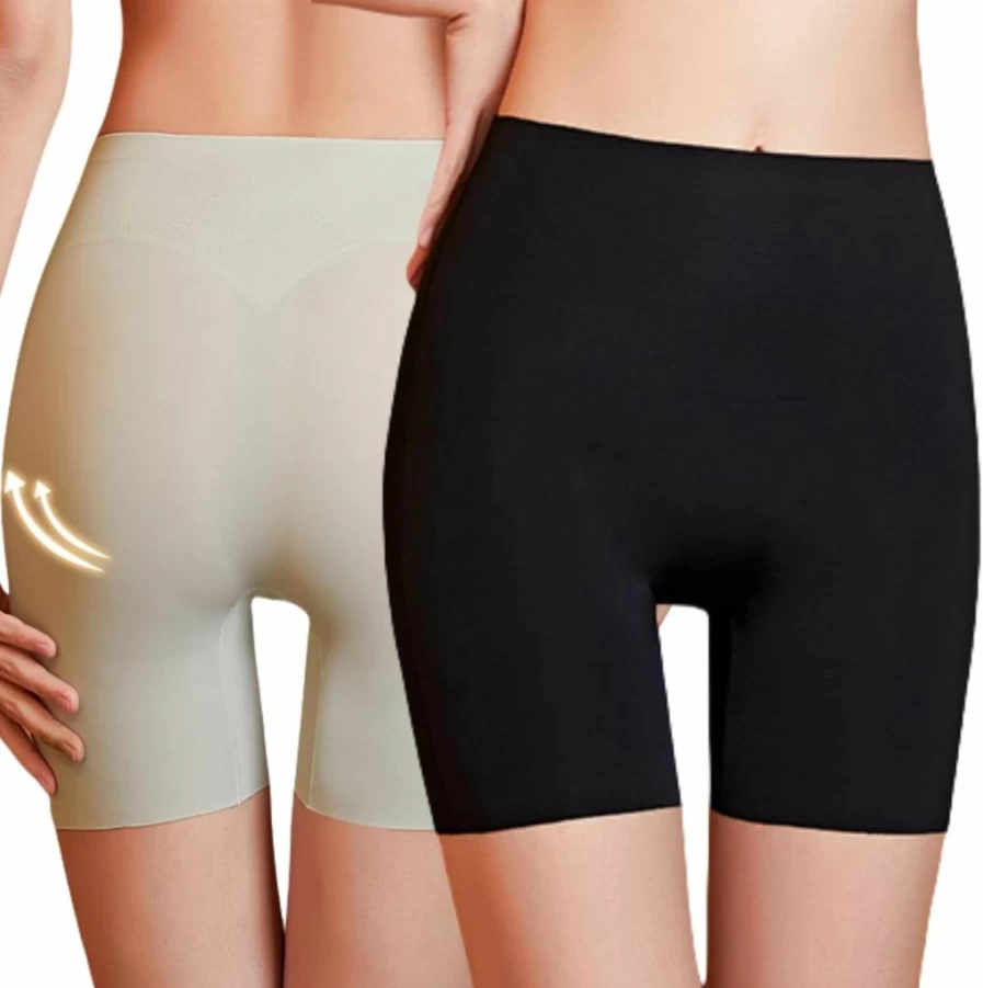 JTJFIT Women's Cooling Seamless Boyshorts - Anti-Chafing Underwear for Dresses, Thigh Slimming Panties