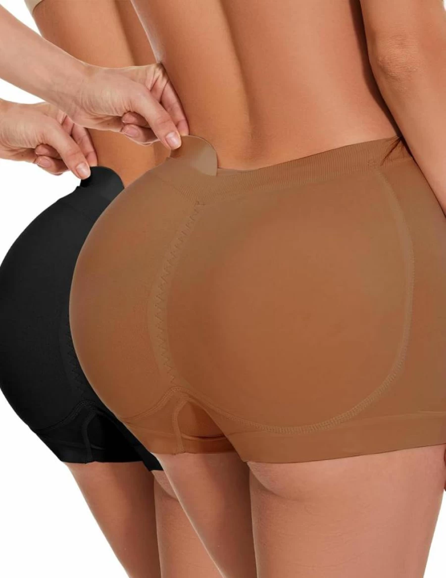 Zimi Collection Women's Butt Lifting Panties - Seamless Padded Boyshort Shaper for Hip Enhancement & Body Shaping