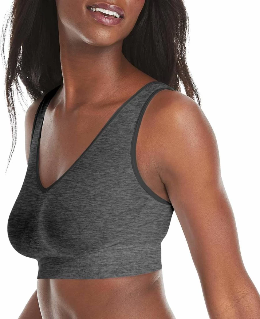 Hanes Women's Seamless Wireless T-Shirt Bra - Full Coverage Pullover Comfort Bra