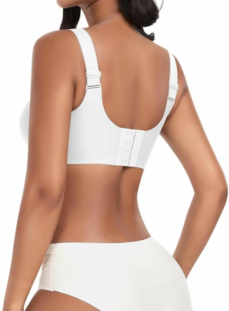 SINFLA Wireless Bras for Women - Seamless Full Coverage Comfort Bra, Medium Support, No Underwire, Everyday Wear