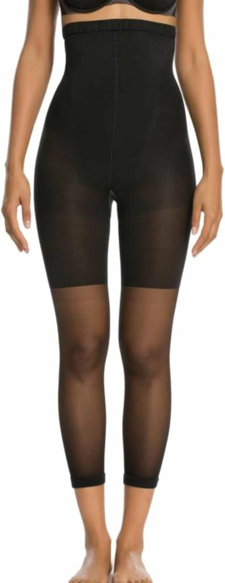SPANX Core & Thigh Control High-Waisted Shapewear - Footless Sheers for Smoothing & Slimming Under Clothes