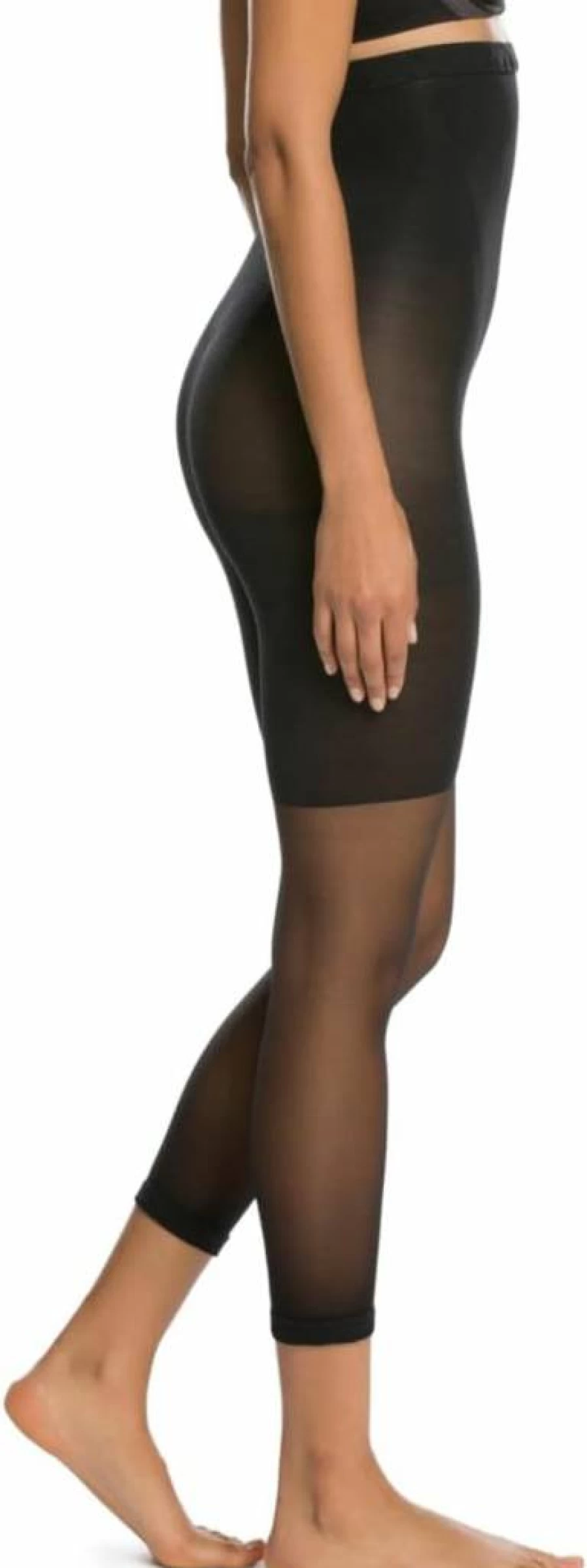 SPANX Core & Thigh Control High-Waisted Shapewear - Footless Sheers for Smoothing & Slimming Under Clothes