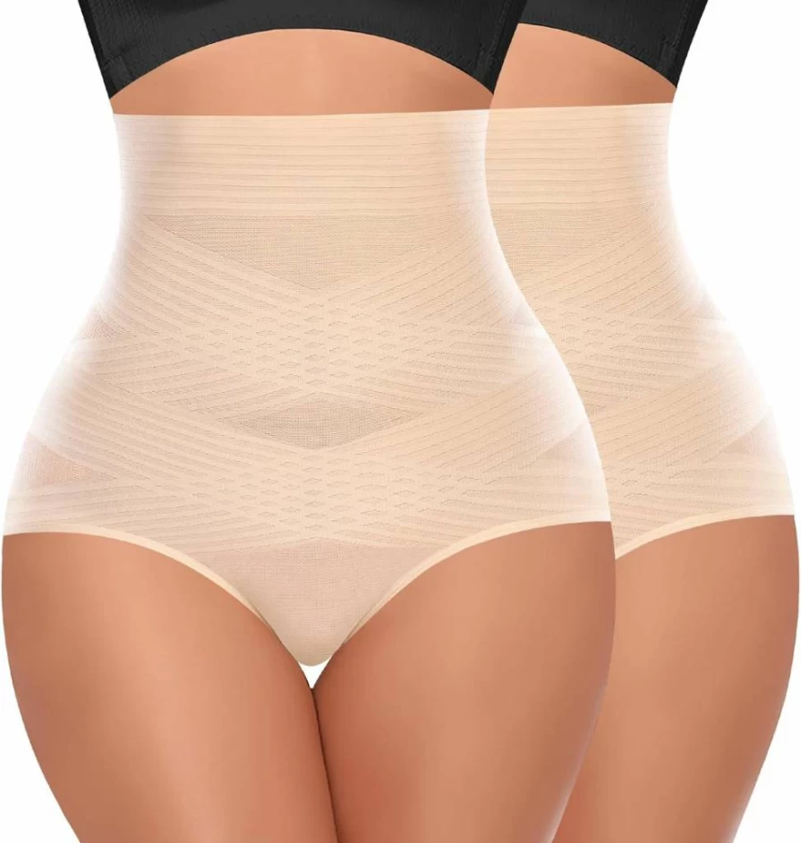 Werena High Waisted Tummy Control Shapewear for Women - Slimming Girdle Panties & Body Shaper Underwear