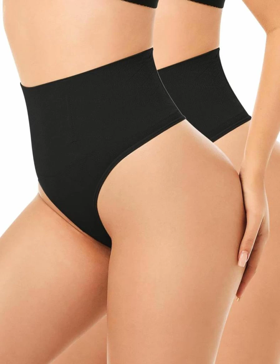 Yeblues Seamless Thong Shapewear for Women - Tummy Control Underwear & Body Shaper Panties for Dresses