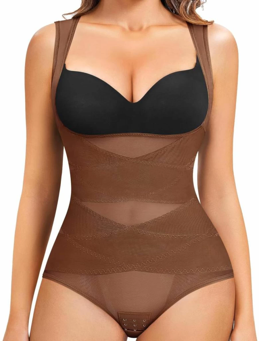 Gotoly Women's Tummy Control Shapewear Bodysuit - Waist Trainer Corset Vest for Full Body Slimming & Tummy Control