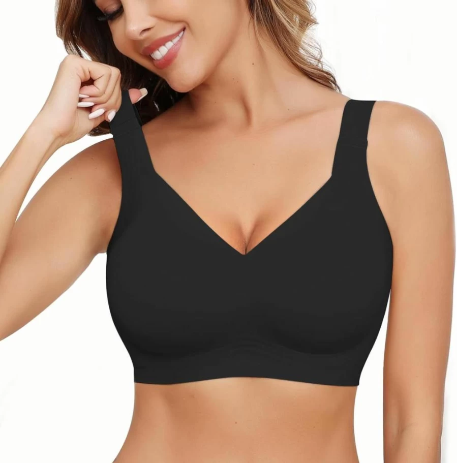 Rolral Women's Seamless Full Coverage Comfort Bra - No Underwire Lift & Smoothing Support
